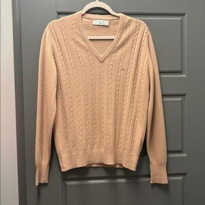Authentic vintage Dior Tan V-Neck Sweater